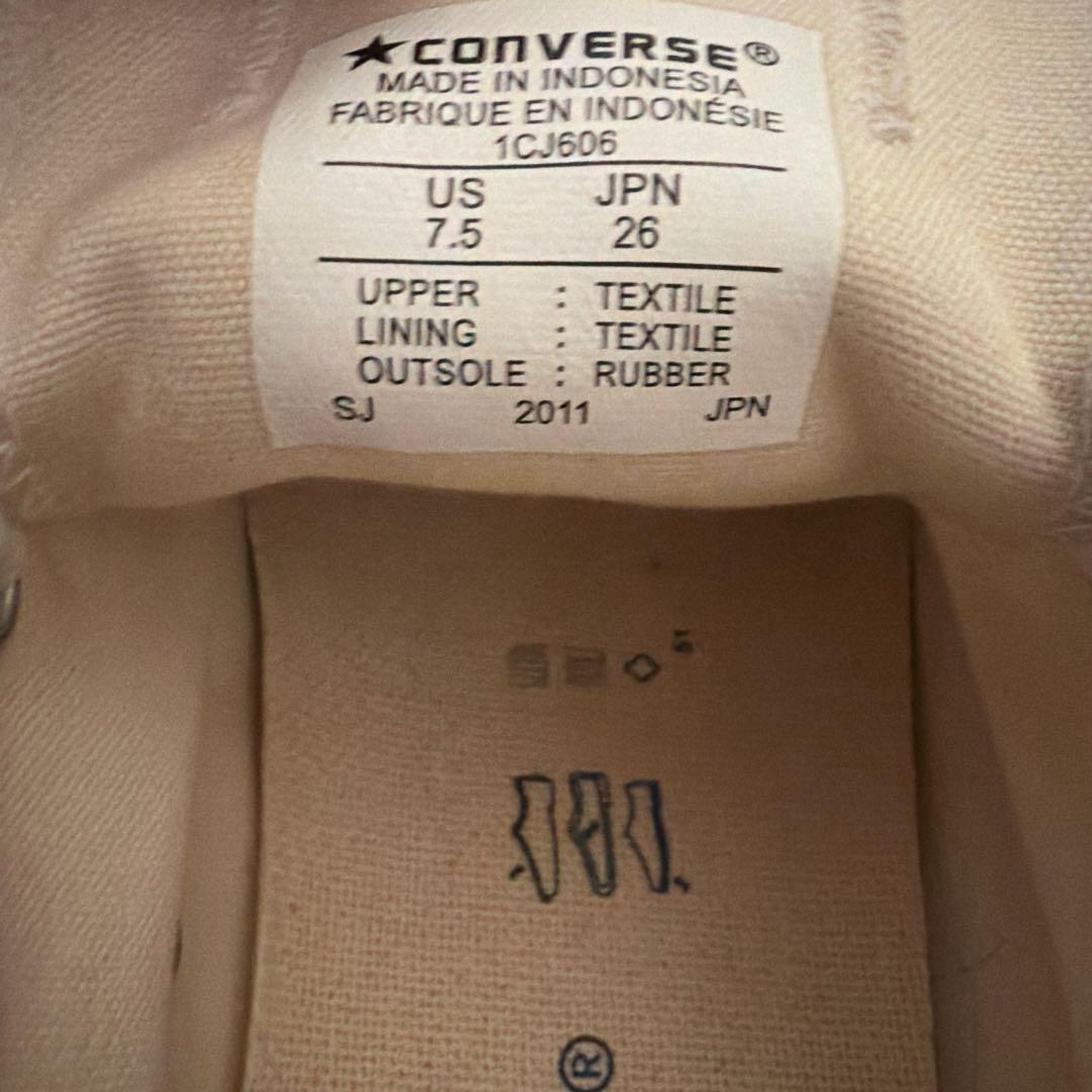 26cm Converse All Star OX ICJ606 ローカット 白 — image 4
