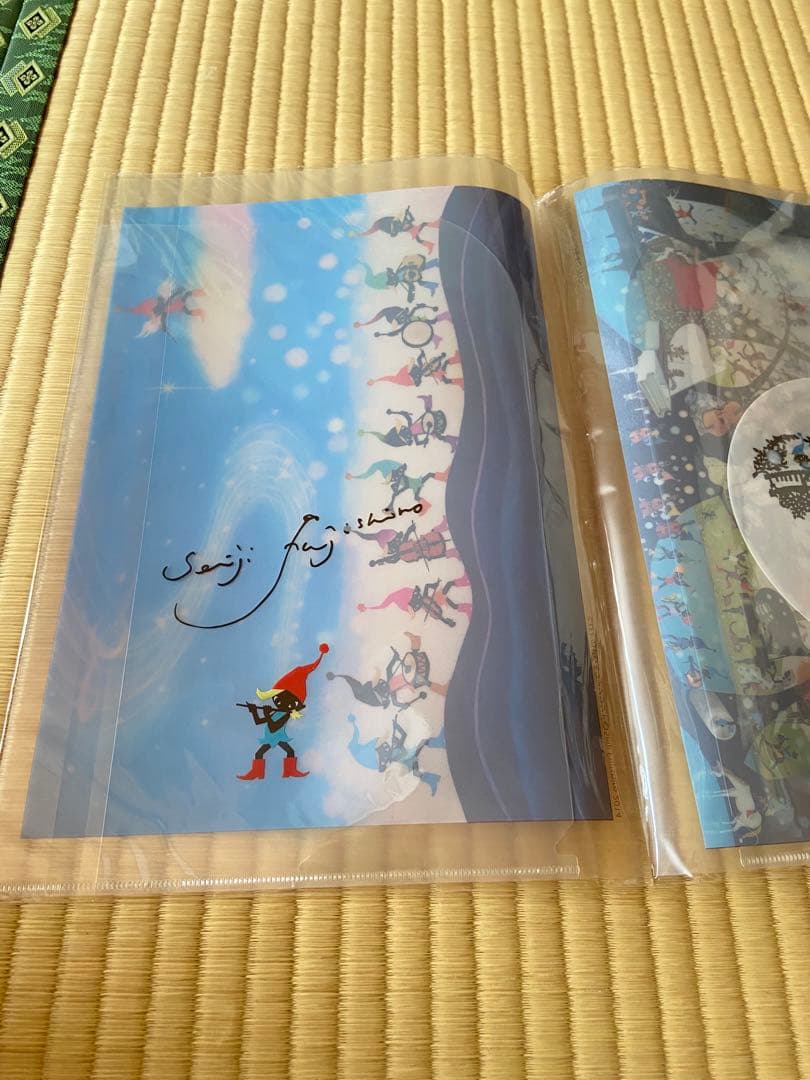 新品未開封　藤城清治 こびとの楽園 クリアファイル　影絵 — image 3