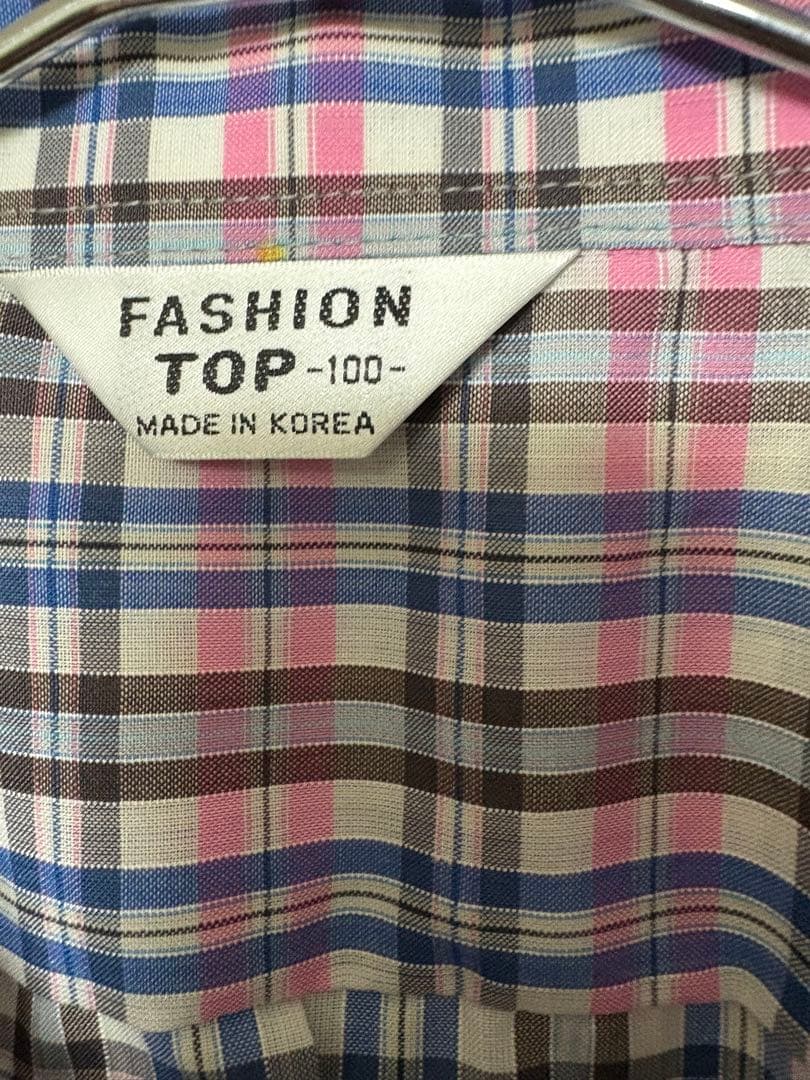 FASHION TOP チェック柄 半袖シャツ — image 2