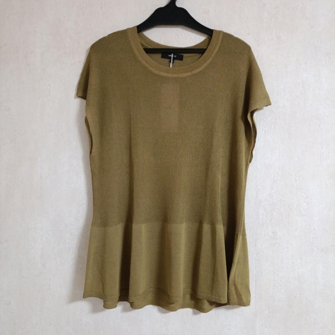 COMME CA ISM　トップス半袖ニット ペプラム 2枚セット — image 2