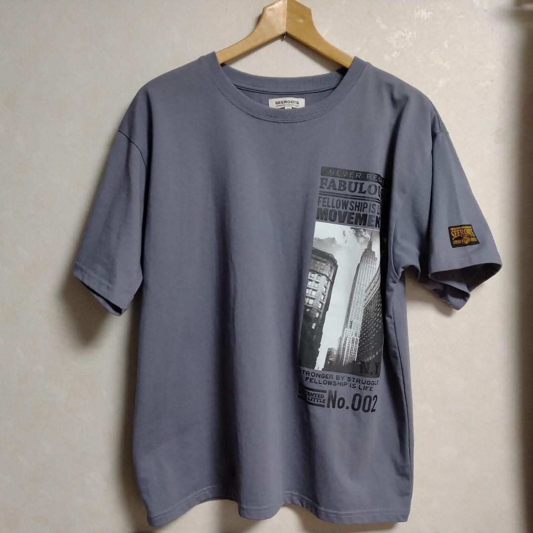 SEEROOTS メンズ 半袖 Tシャツ グレー M — image 2