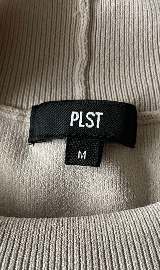 PLST プラステ ウォッシャブル モックネックニット ベージュ/M — image 4
