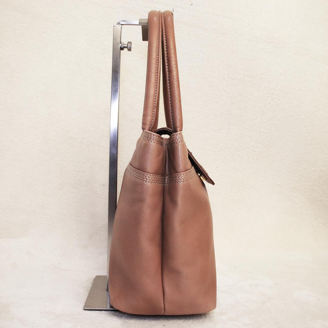 希少✨ロエベ ナッパレザーハンドバッグ アナグラム オーストリッチ — image 3