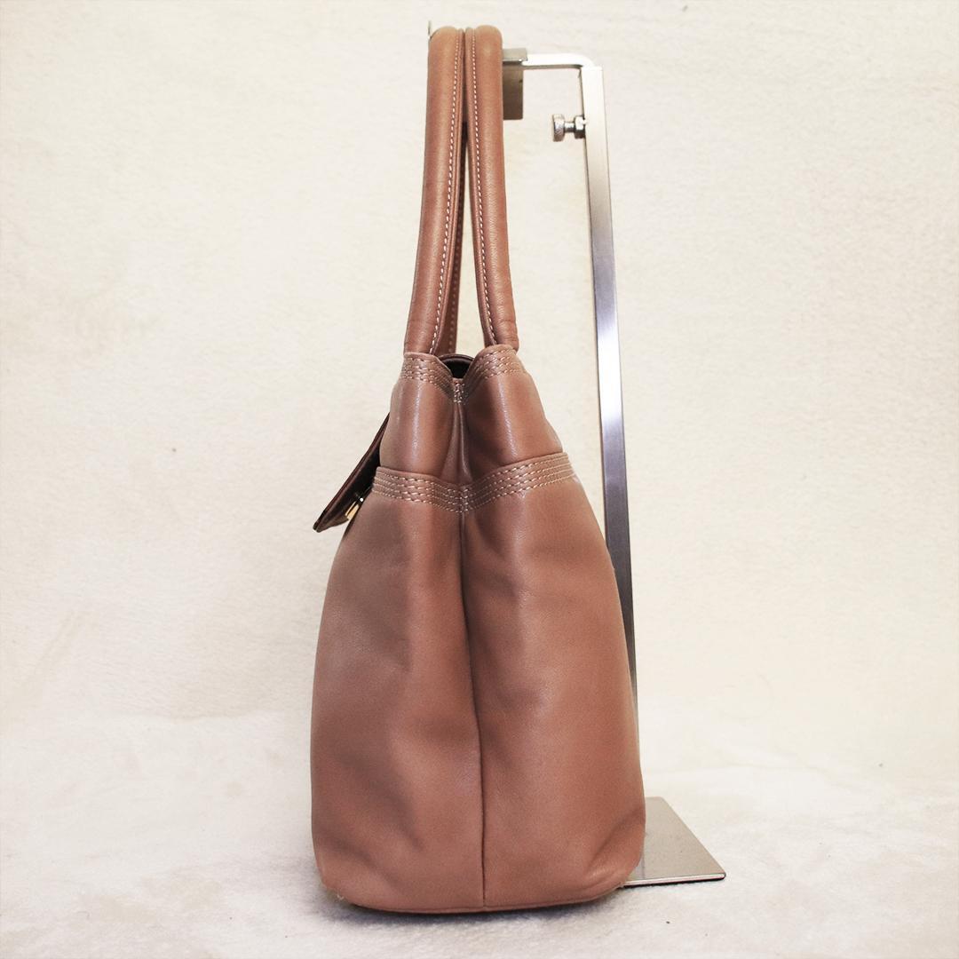 希少✨ロエベ ナッパレザーハンドバッグ アナグラム オーストリッチ — image 4