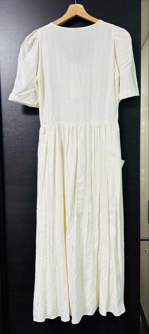 新品未使用ZARA trf collection 半袖ワンピース ホワイト S — image 2