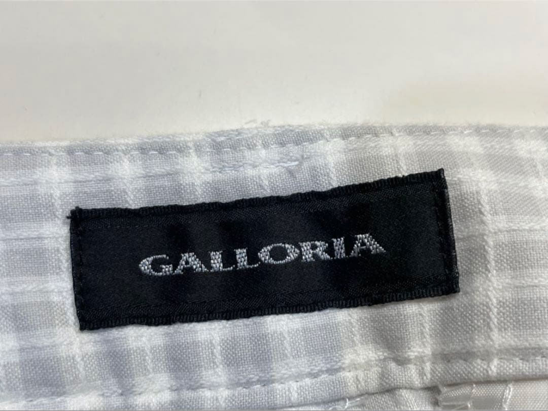 GALLORIA ギャローリア　グロップドカジュアルパンツ チェック柄 W58 — image 4