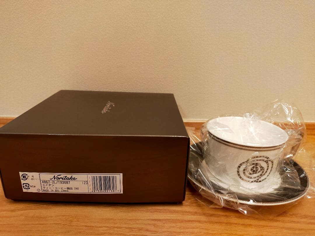 【新品未使用品】Noritake エイダン ティー・コーヒー碗皿セット — image 3