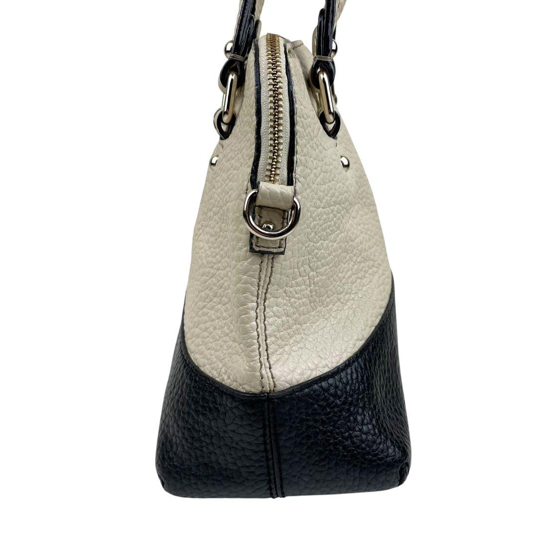 ✨良品　kate spade　2way　ハンドバッグ　レザー　バイカラー　シボ革 — image 4