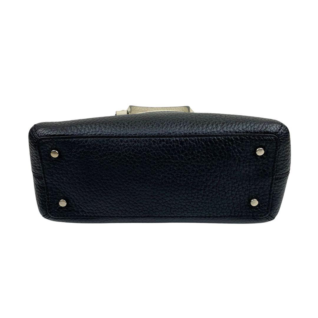 ✨良品　kate spade　2way　ハンドバッグ　レザー　バイカラー　シボ革 — image 5