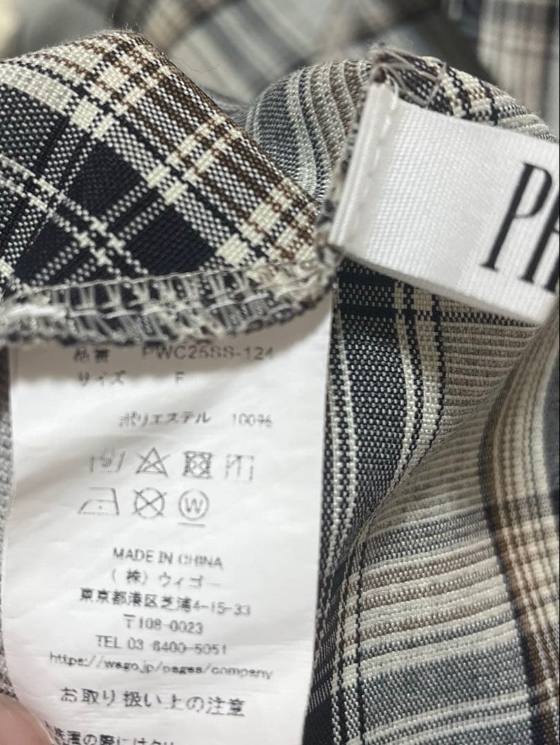 wego チェックワンピース キャミワンピ FIRRY — image 3