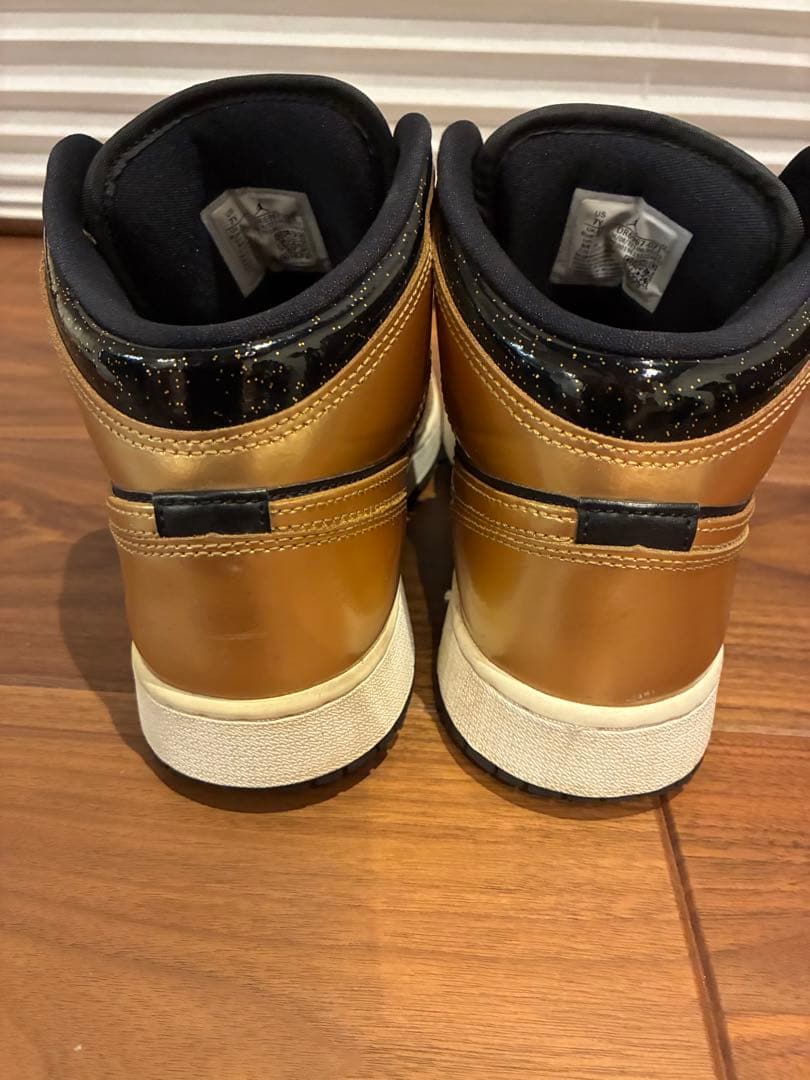 Nike Air Jordan 1 Mid Black Gold 25cm — image 5
