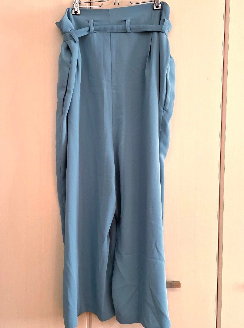 KBF ワイドパンツ　ブルー — image 2