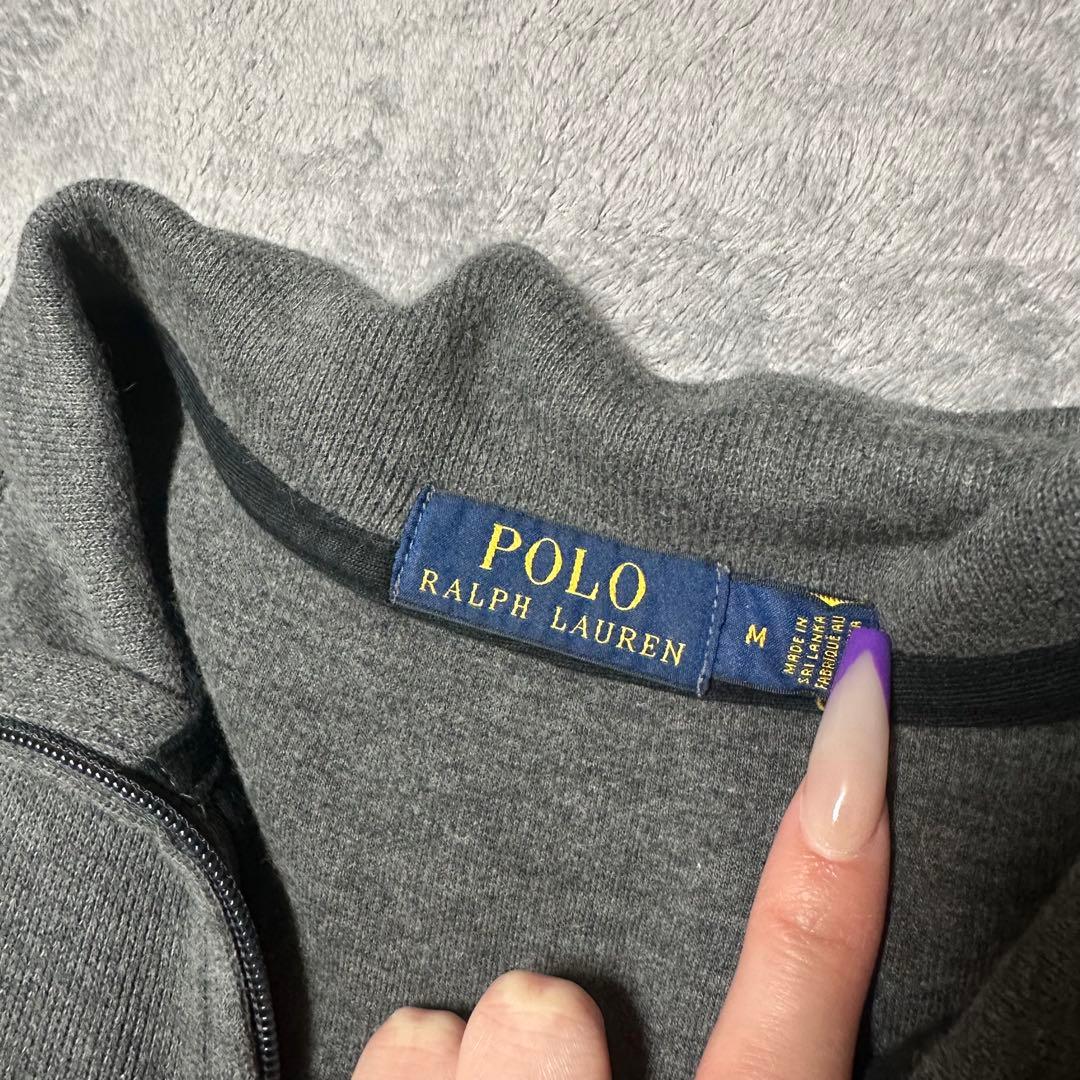 専用 Polo Ralph Lauren ハーフジップ ニット グレー M — image 3