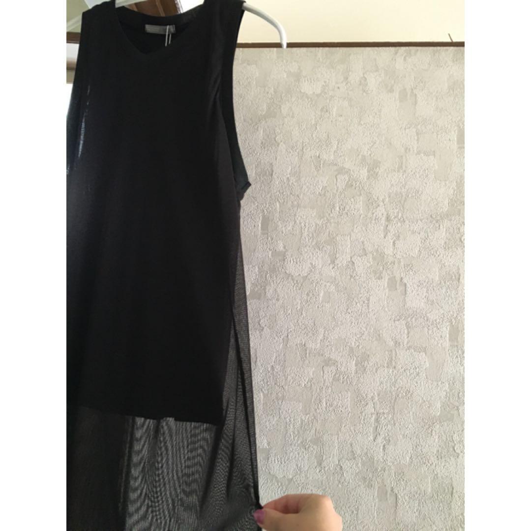 【値下げ】ZARA ノースリーブシースルーワンピースMサイズ — image 3