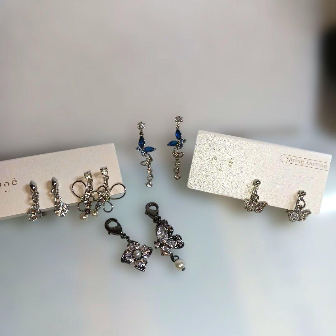 noé他 バタフライモチーフ イヤリングセット　マスクチャーム — image 3