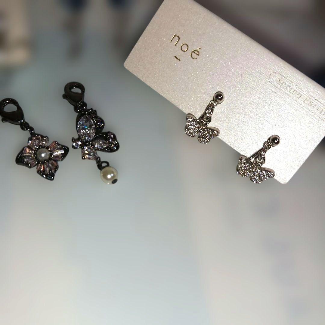 noé他 バタフライモチーフ イヤリングセット　マスクチャーム — image 4