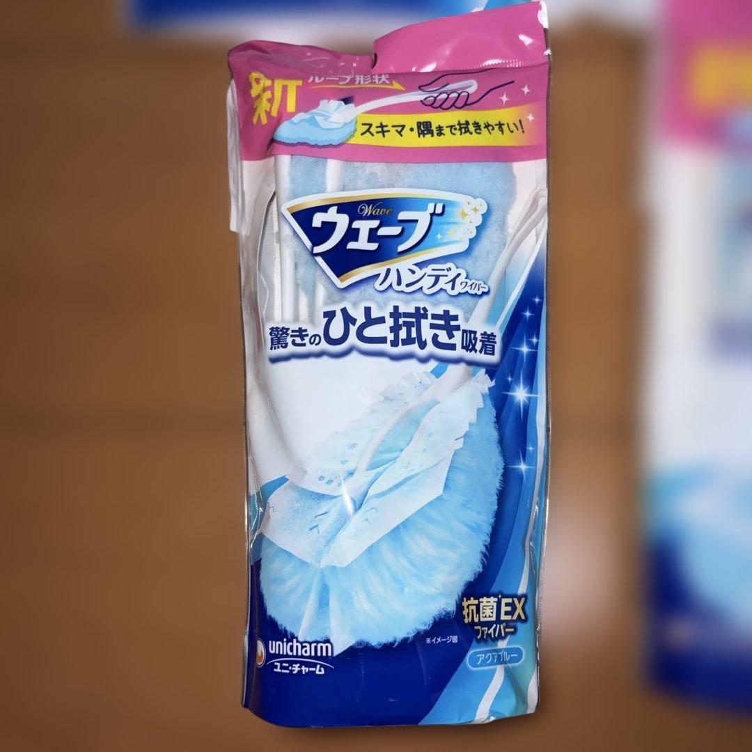 ユニ・チャームウェーブハンディワイパー 本体3個＋替えシート3袋まとめ売り未開封 — image 2