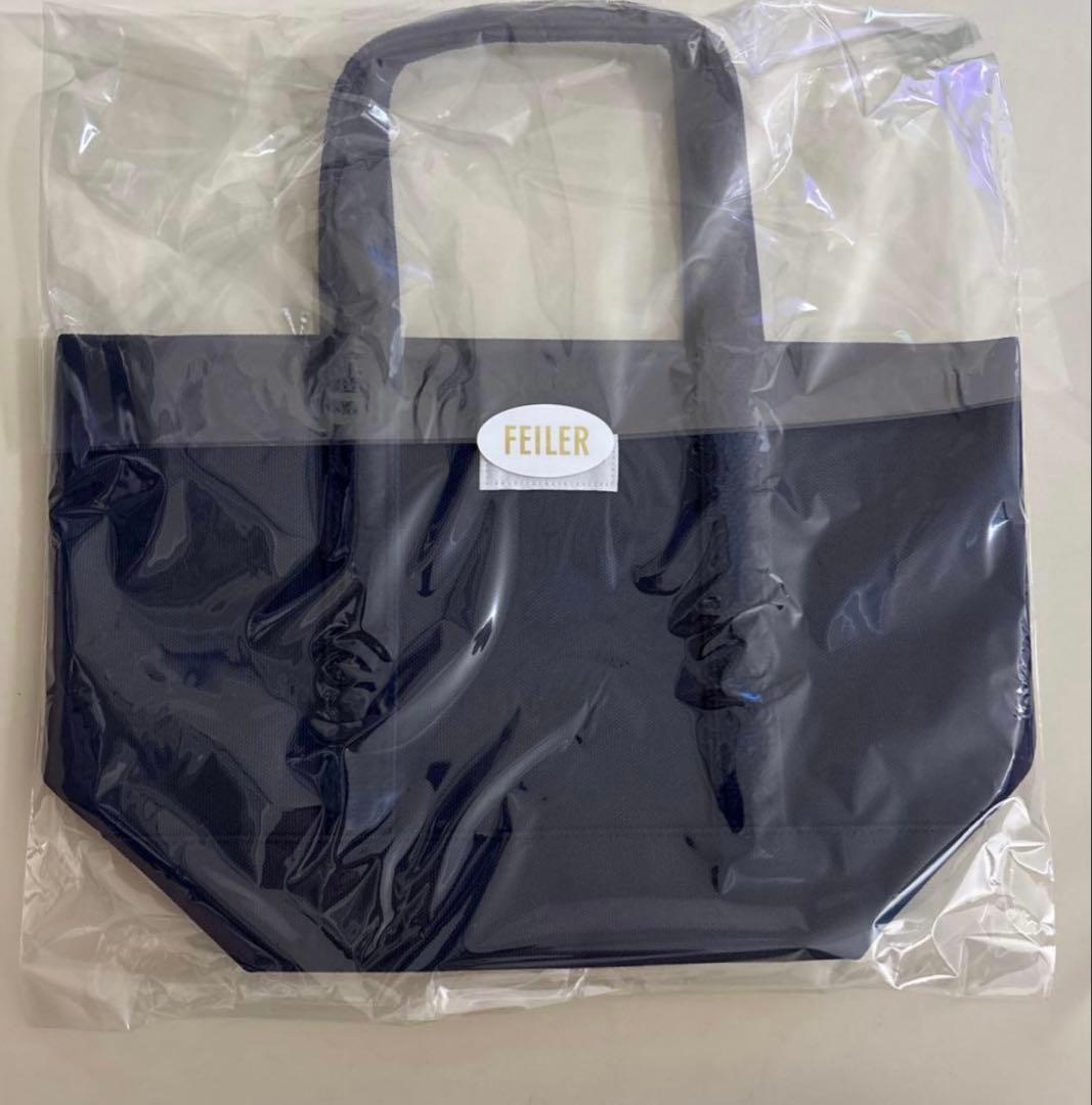 FEILER オールドテディ ワッペントートバッグ L ネイビー — image 2