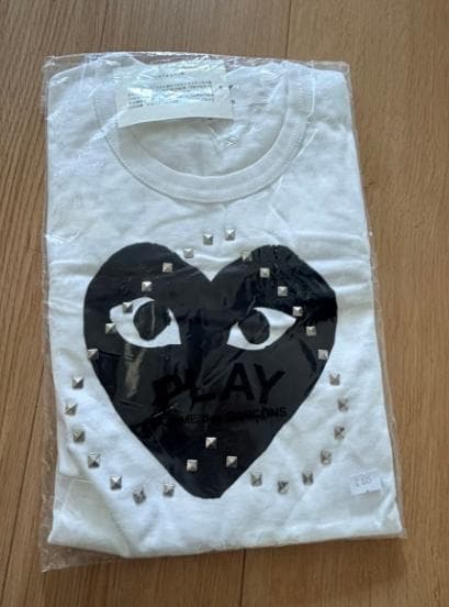 PLAY COMME des GARÇONS ハートスタッズTシャツ 黑 S — image 3