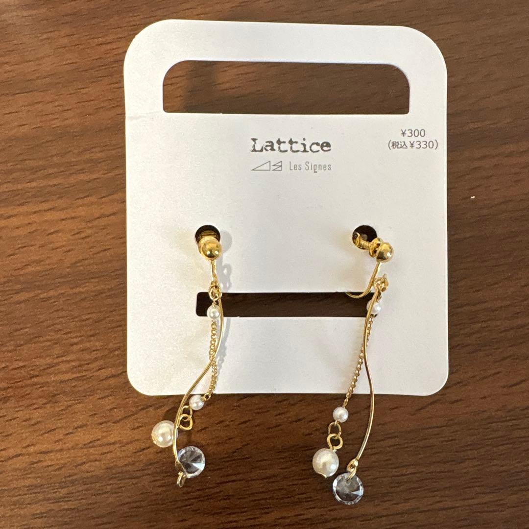 Lattice フックタイプ イヤリング3点セット — image 2