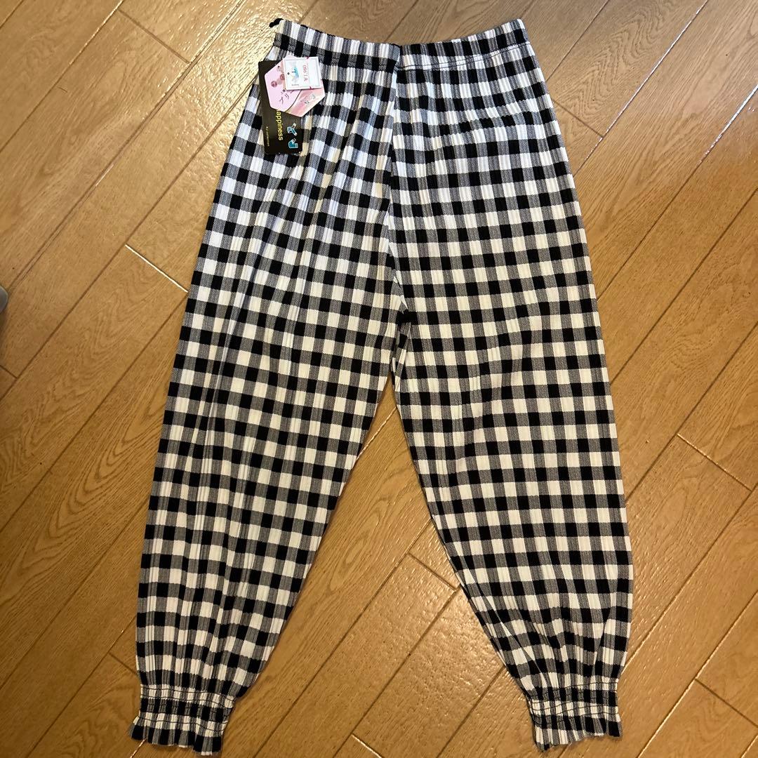 KJ collection アラジンパンツ プリーツワイド L — image 4