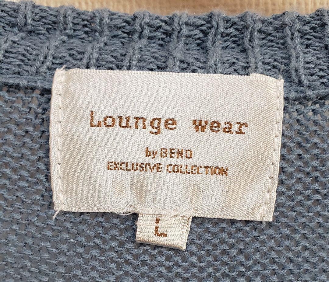 ☀️Lounge wear by BEND ニットトップス リネン混 L ブルー — image 5
