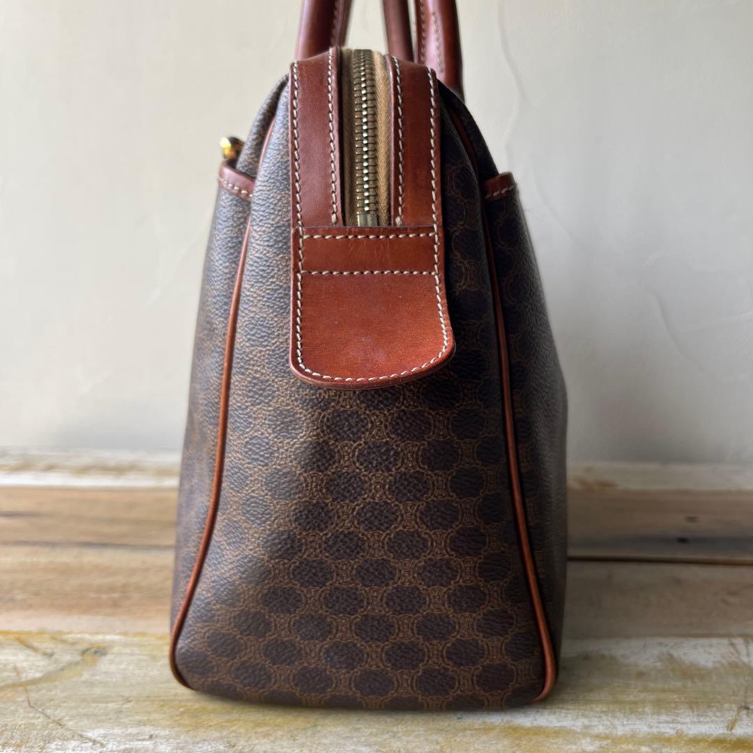 CELINE ヴィンテージ セリーヌ マカダム柄 ボストンバッグ ハンドバッグ — image 4