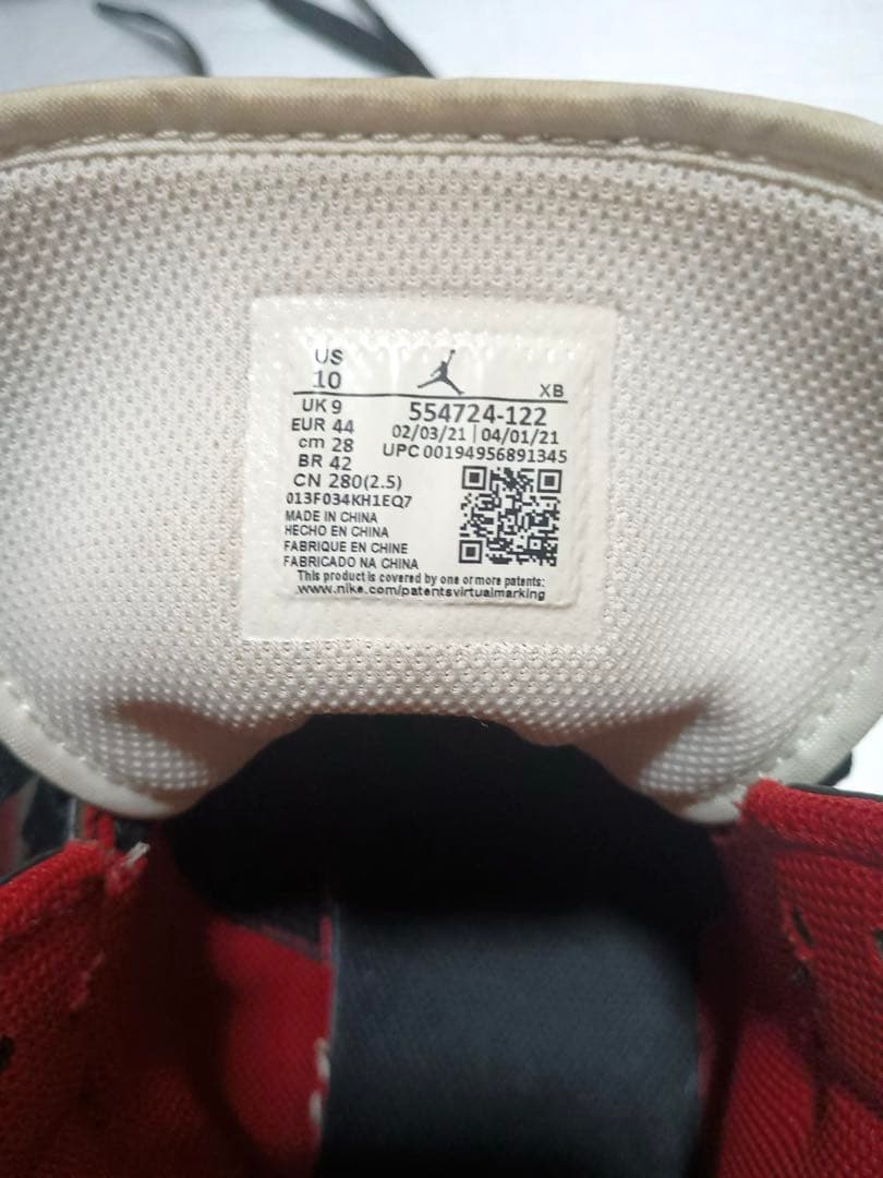 NIKE AIR JORDAN 1 MID 554724-122 28cm 赤 — image 2