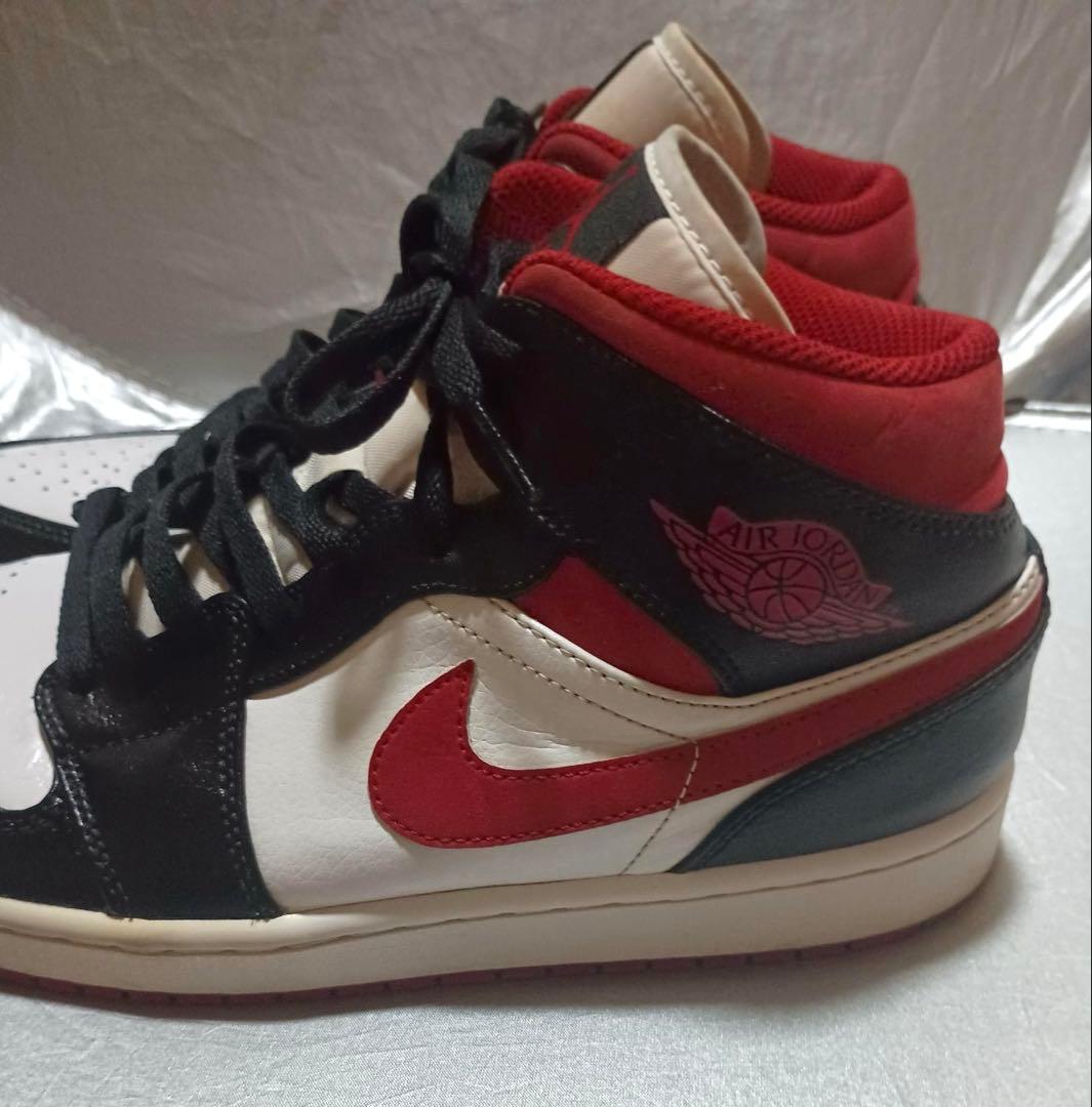 NIKE AIR JORDAN 1 MID 554724-122 28cm 赤 — image 4