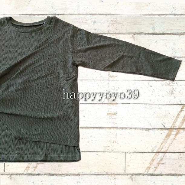 激安新品alotta３Lカーキー前結びデザイン カットソー Tシャツ大きいサイズ — image 5