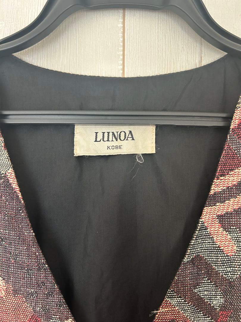 LUNOA 幾何学模様 ベスト　古着 — image 2