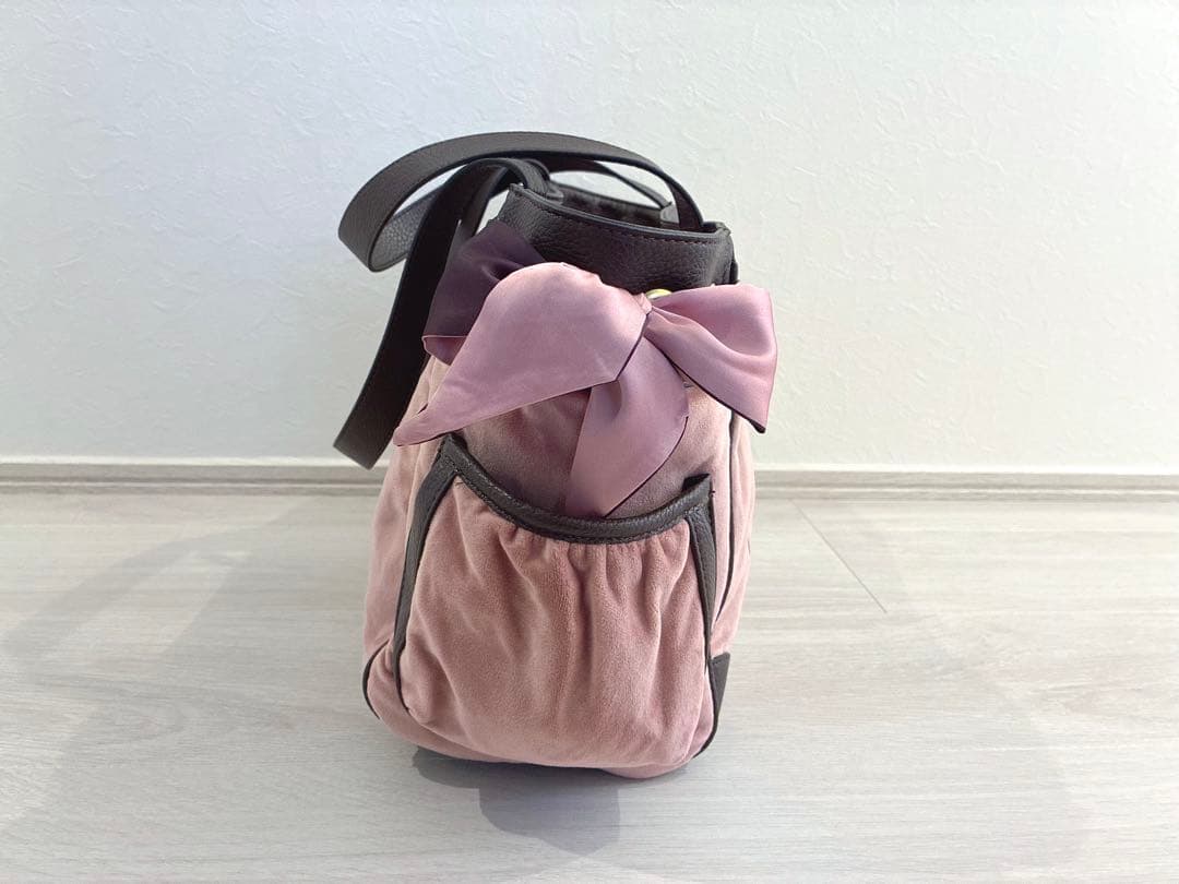 新品　ジューシークチュール　チャーム付き　バッグ　ピンク — image 3