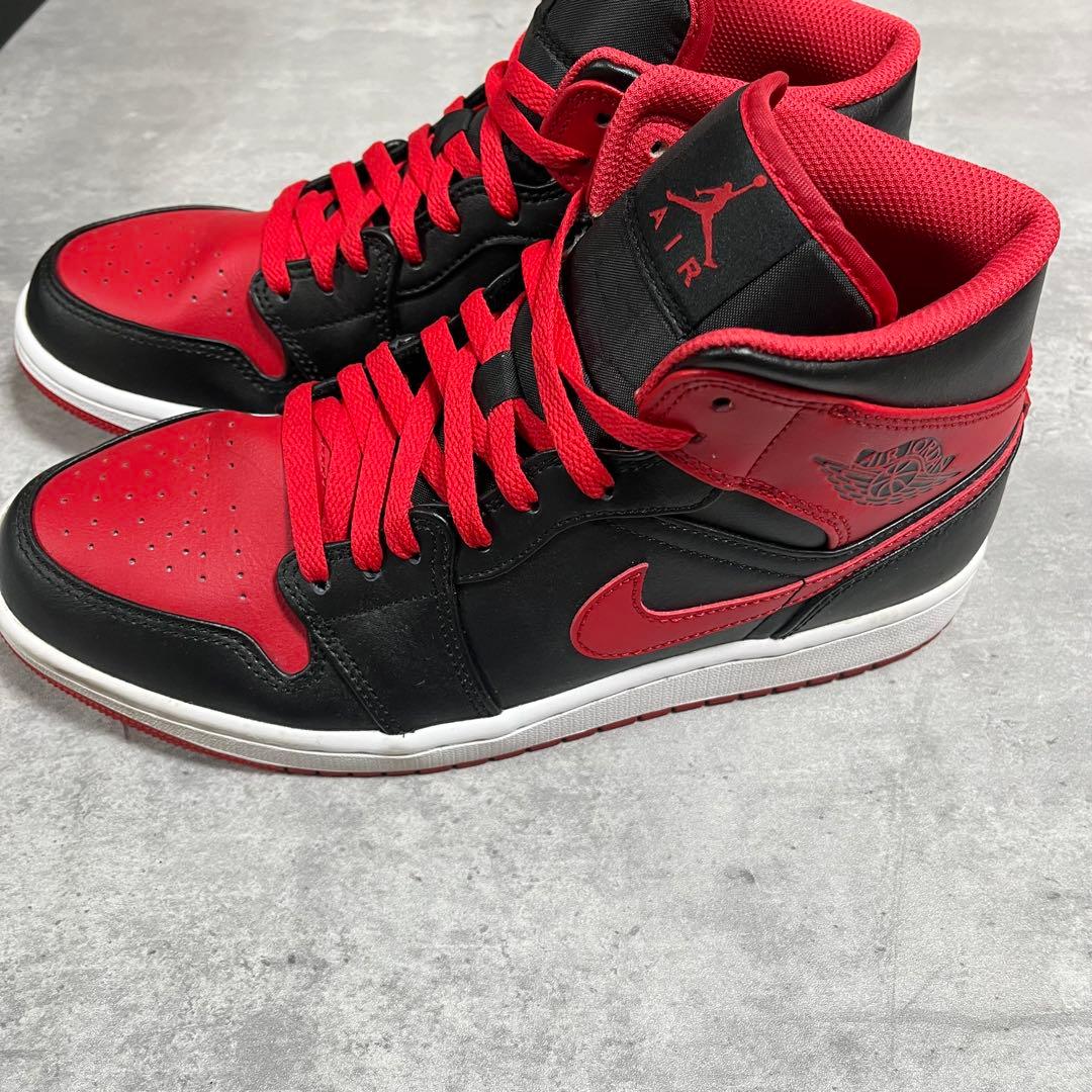 【美品】NIKE AIR JORDAN 1 MID，エアジョーダン，スニーカー — image 3