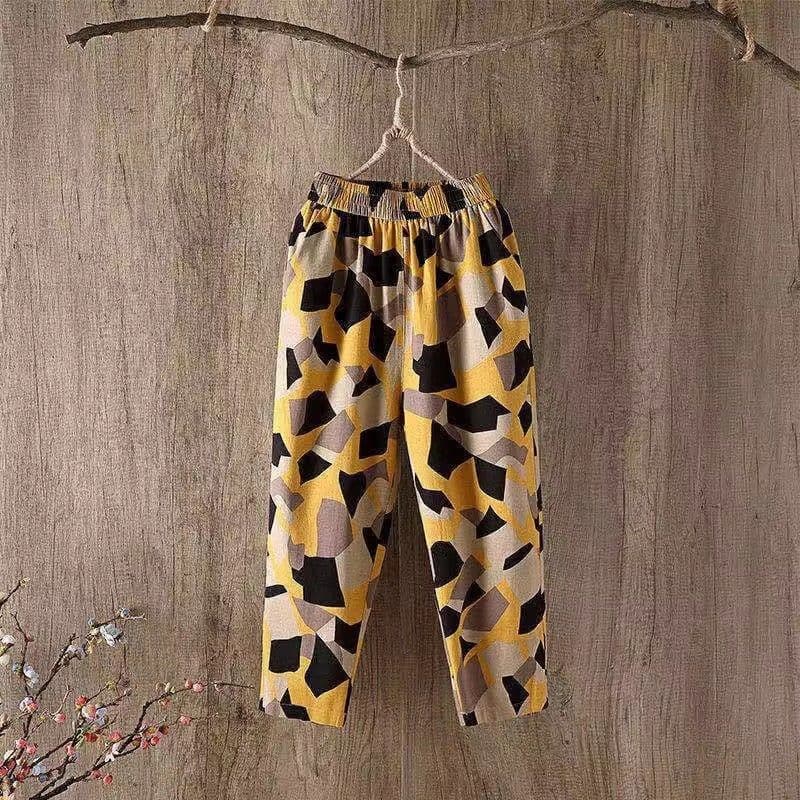 新品✤✤コットン ルーム パンツ おうち パンツ ルームウェア イエロー 2XL — image 2