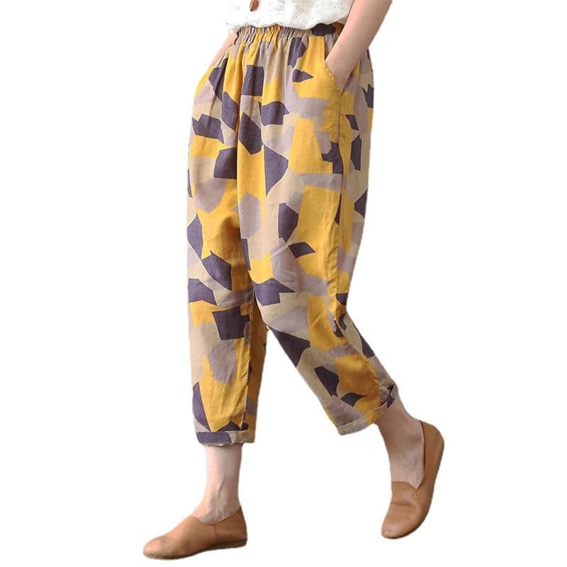 新品✤✤コットン ルーム パンツ おうち パンツ ルームウェア イエロー 2XL — image 5