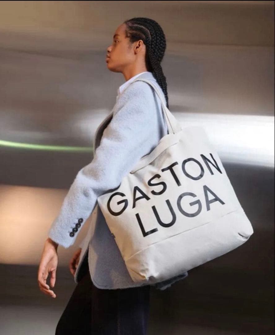 GASTON LUGA ガストンルーガ　キャンパストートバック　タグ付き訳あり — image 3