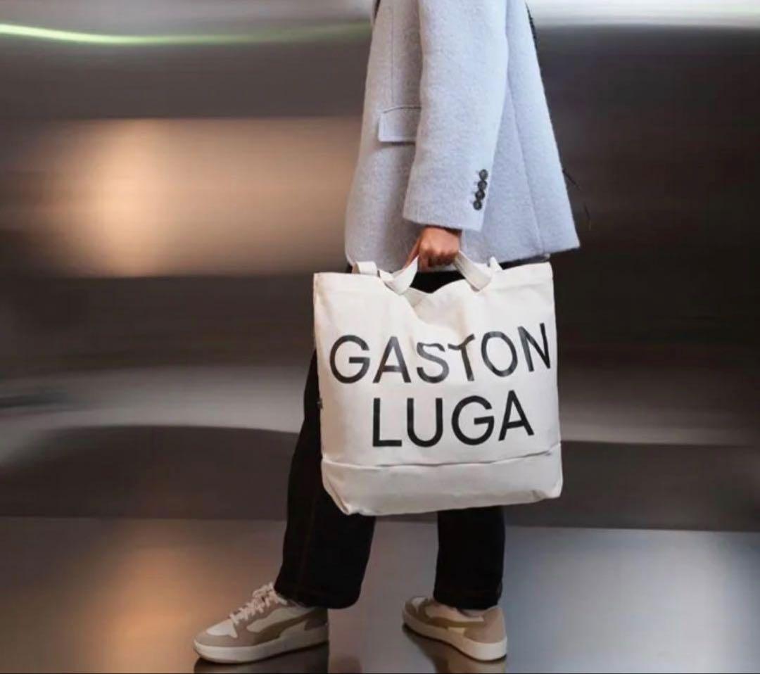 GASTON LUGA ガストンルーガ　キャンパストートバック　タグ付き訳あり — image 4