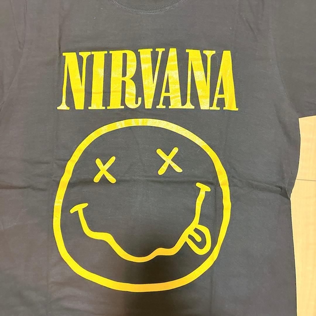 【新品・未使用】NIRVANA ブラック　Tシャツ　Lサイズ　丸首 — image 3