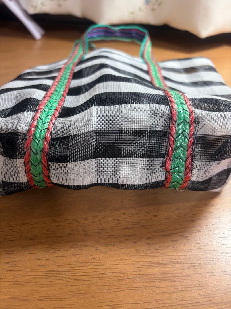 環球牌 台湾製 チェック柄 漁師バッグ — image 4