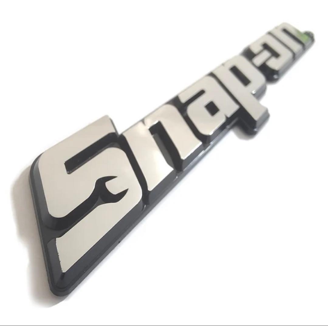 スナップオン（Snap-on）シルバーエンブレムステッカー2枚セット 117mm — image 4