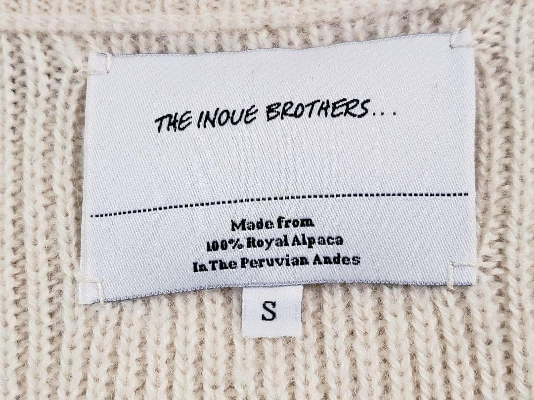 THE INOUE BROTHERS ロイヤルアルパカ100% ニット ボタン付 — image 2