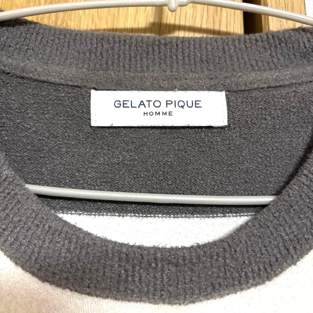 GELATO PIQUE HOMMEボーダーニット Lサイズ — image 3