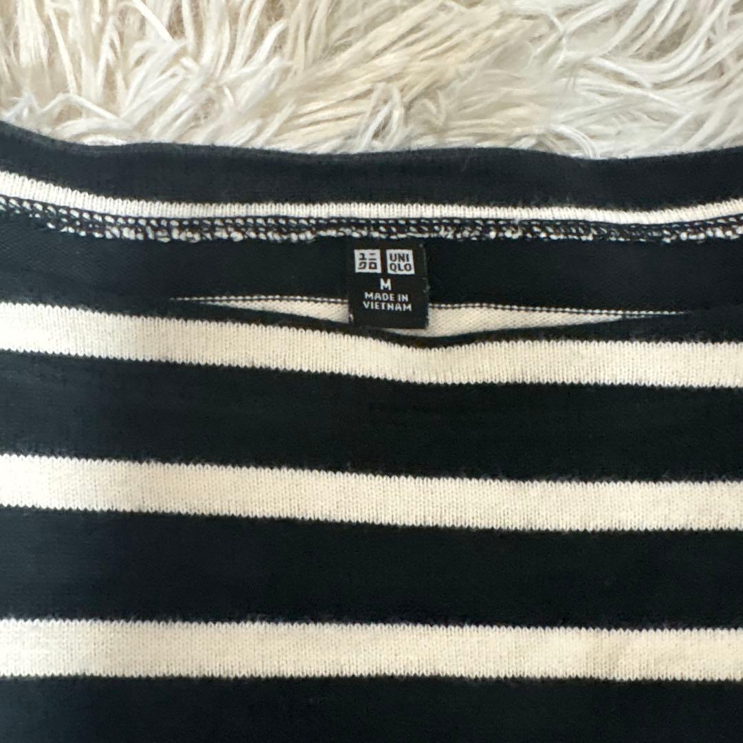 UNIQLO ボーダー 長袖カットソー Mサイズ — image 2