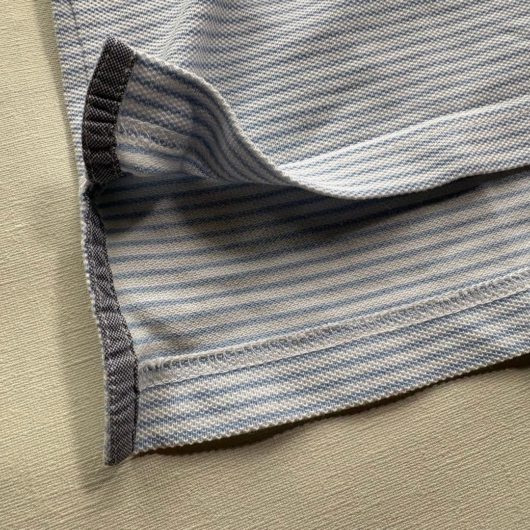 チャップス CHAPS ポロシャツ ボーダー柄 半袖 Mサイズ — image 5