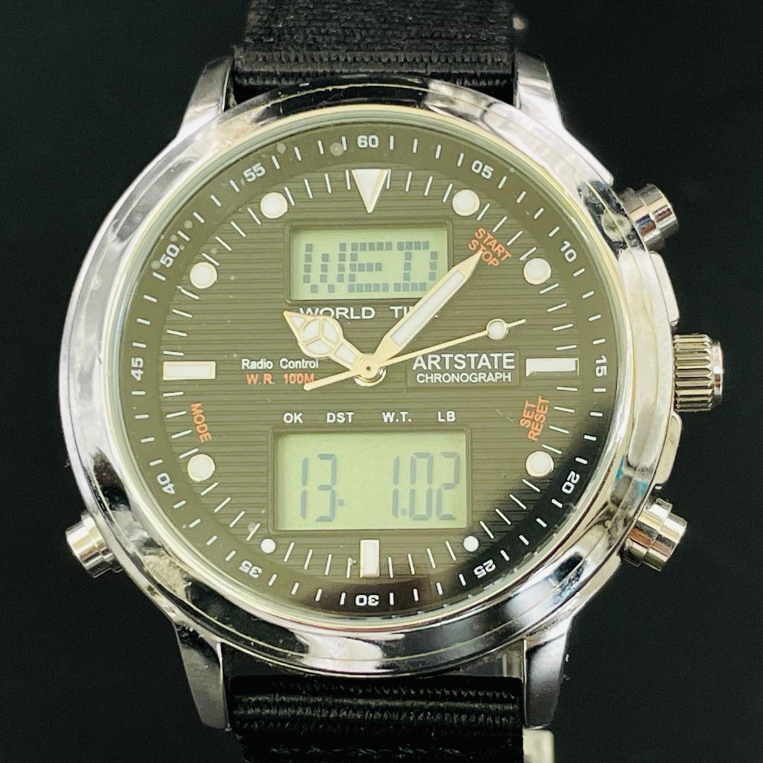 ARTSTATE AS3206A 電波時計 デジアナ クロノグラフR8YC364 — image 2