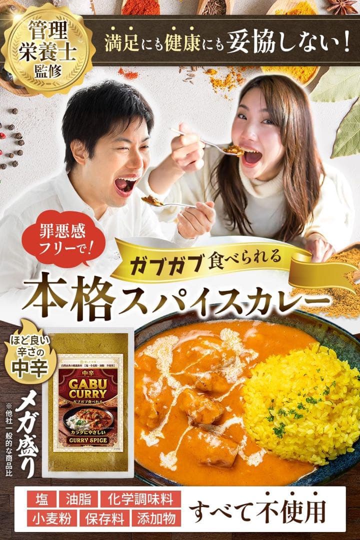未開封 GABU CURRY ガブカレー 中辛 250g カレー粉 スパイス — image 2