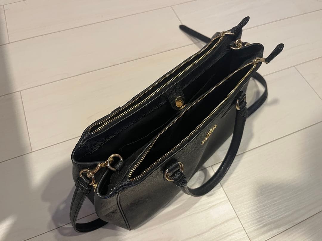 【引越し整理】COACH 2way ハンドバッグ ブラック — image 5