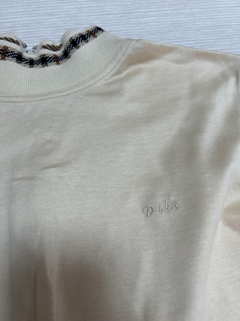DAKS ダックス 長袖 カットソー ハイネック ベージュ M — image 3