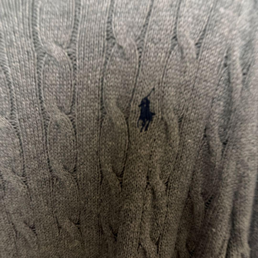 Polo Ralph Lauren ケーブルニット セーター グレー L/G — image 2