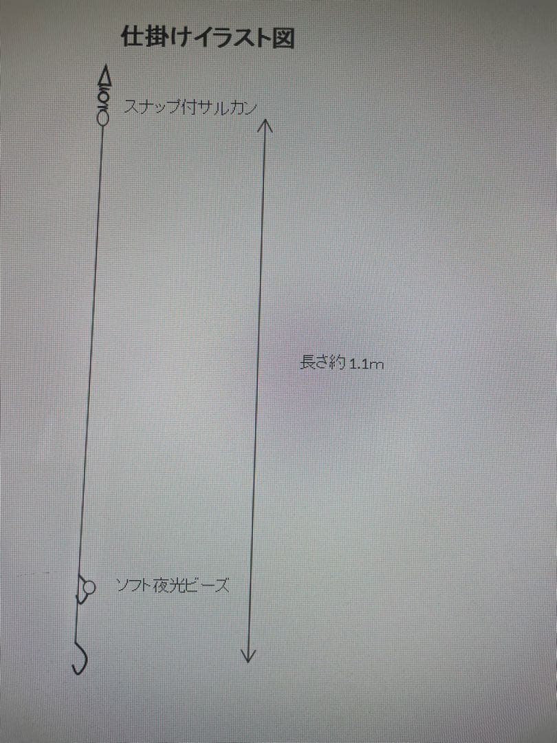 自作　泳がせ釣り　のませ釣り　エレベーター　仕掛け　２本針×5個　ピンクフロロ — image 3